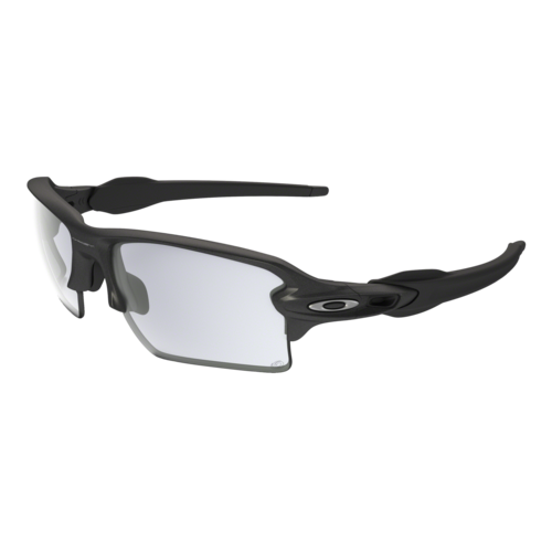 Oakley Flak 2.0 XL Photochromic Sunglasses, Steel/Clear to Black Iridium Photochromic, Size 59 frame - OO9188-16.png