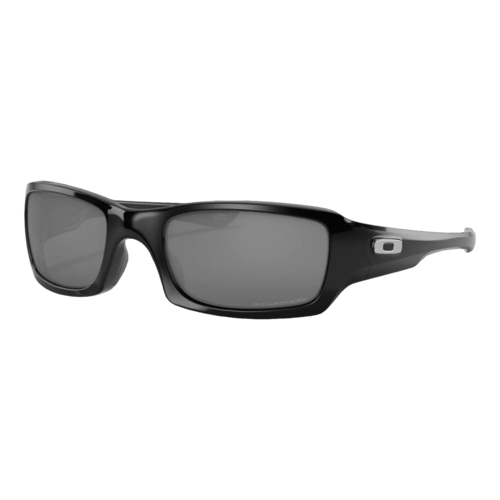 Oakley Plrzd Fives Squared Sunglasses Polished Black/Black Iridium Polarized, Size 54 frame - OO9238-06.png