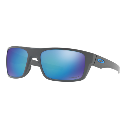 Oakley Polarized Drop Point Sunglasses Matte Dark Grey/Prizm Sapphire Polarized, Size 60 frame - OO9367-0660.png