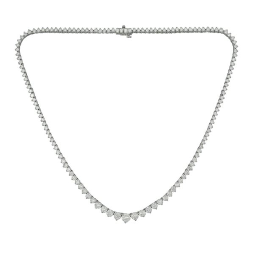 Antwerp Sterling Silver Cubic Zirconia Tennis Necklace, 7.50 carat total weight - PD110913.png