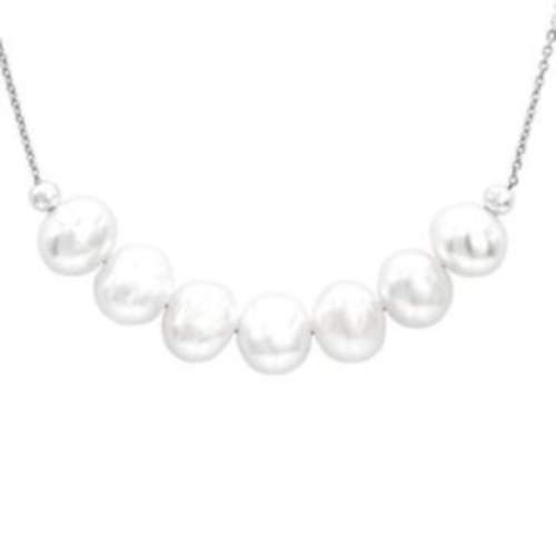 Antwerp Sterling Silver Seven Pearl Necklace, 16-inch length, (7) 8mm round freshwater pearls - PP20033.png