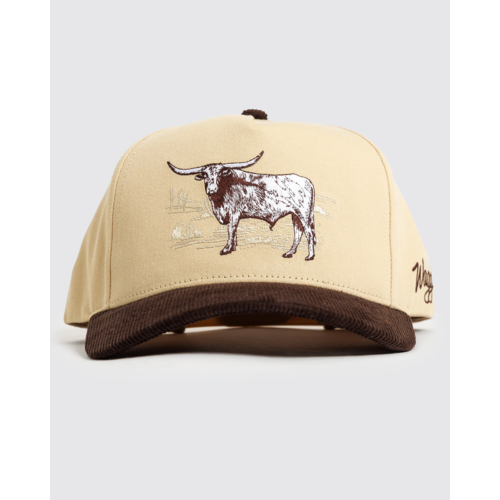 Waggle Steer Corduroy Brim Hat Brown - STERCYHATBRW.png