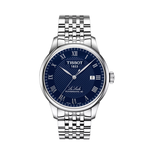 Tissot Le Locle Stainless Steel Watch Blue Dial, 39.3mm - T0064071104300.png