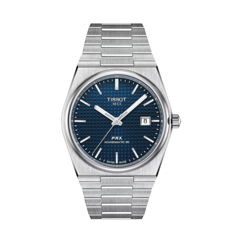 Tissot PRX Powermatic 80 Stainless Steel Watch, Blue Dial, 40mm - T1374071104100.png