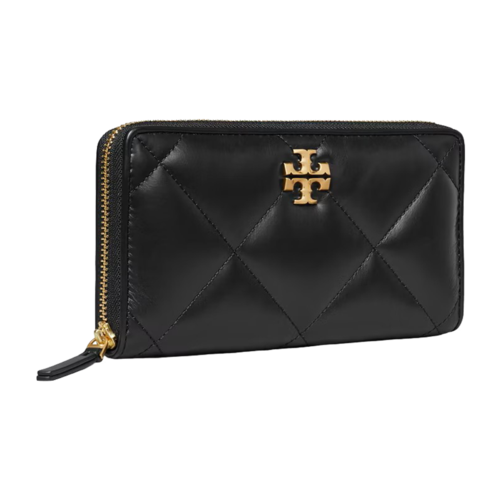 Tory Burch Kira Diamond Quilt Zip Continental Wallet, Black - TORY-154989-001.png