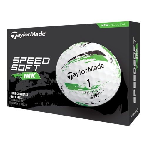 TaylorMade SpeedSoft Ink Golf Balls Green, 2024 - V9910001.png