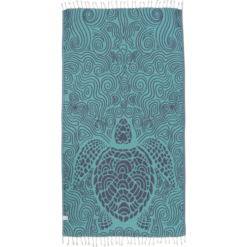 Sand Cloud Swirl Turtle Towel Mint Green - WSFTOW0124MNTRG.png