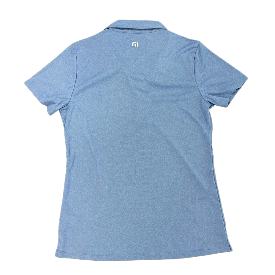 'Motivosity' Blue Travis Mathews Polo - Women's