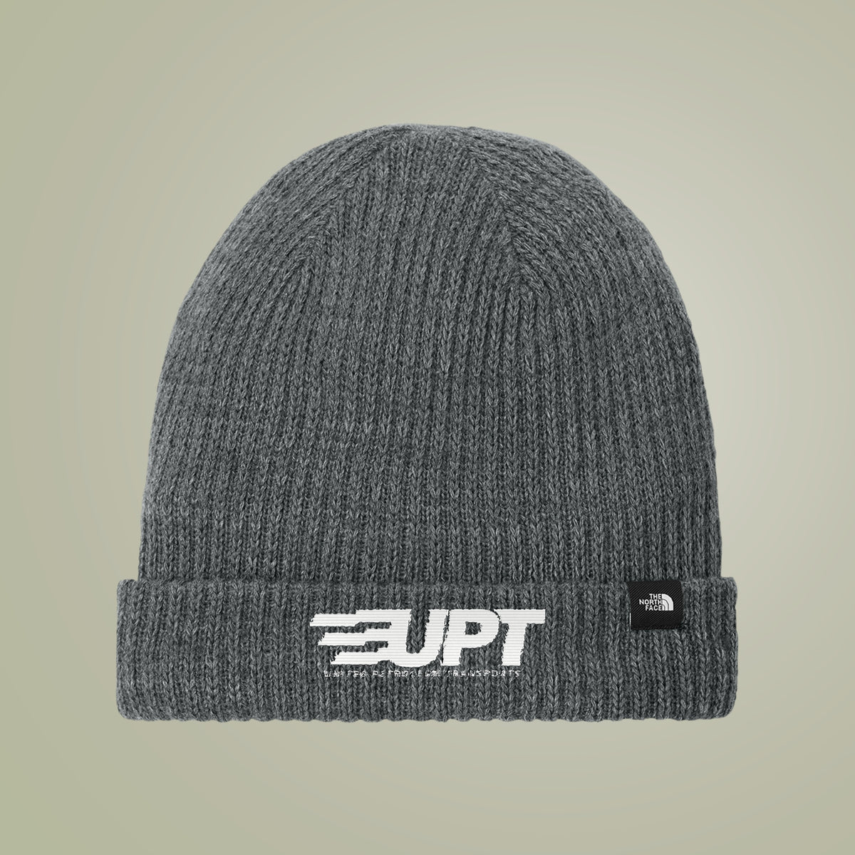 UPT North Face Circular Rib Beanie — TNF Mid Grey Heather