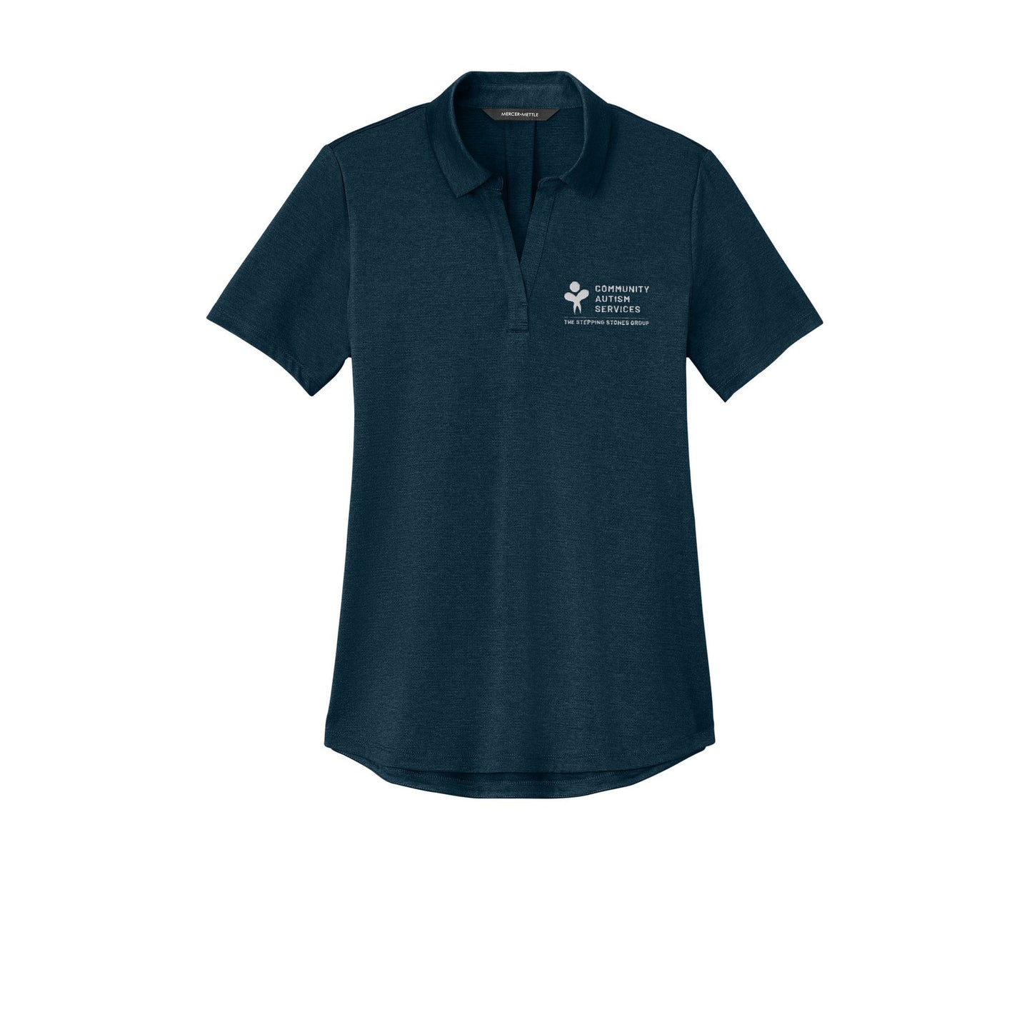 CAS Mercer+Mettle Women's Recharge Jersey Polo — Insignia Blue Heather