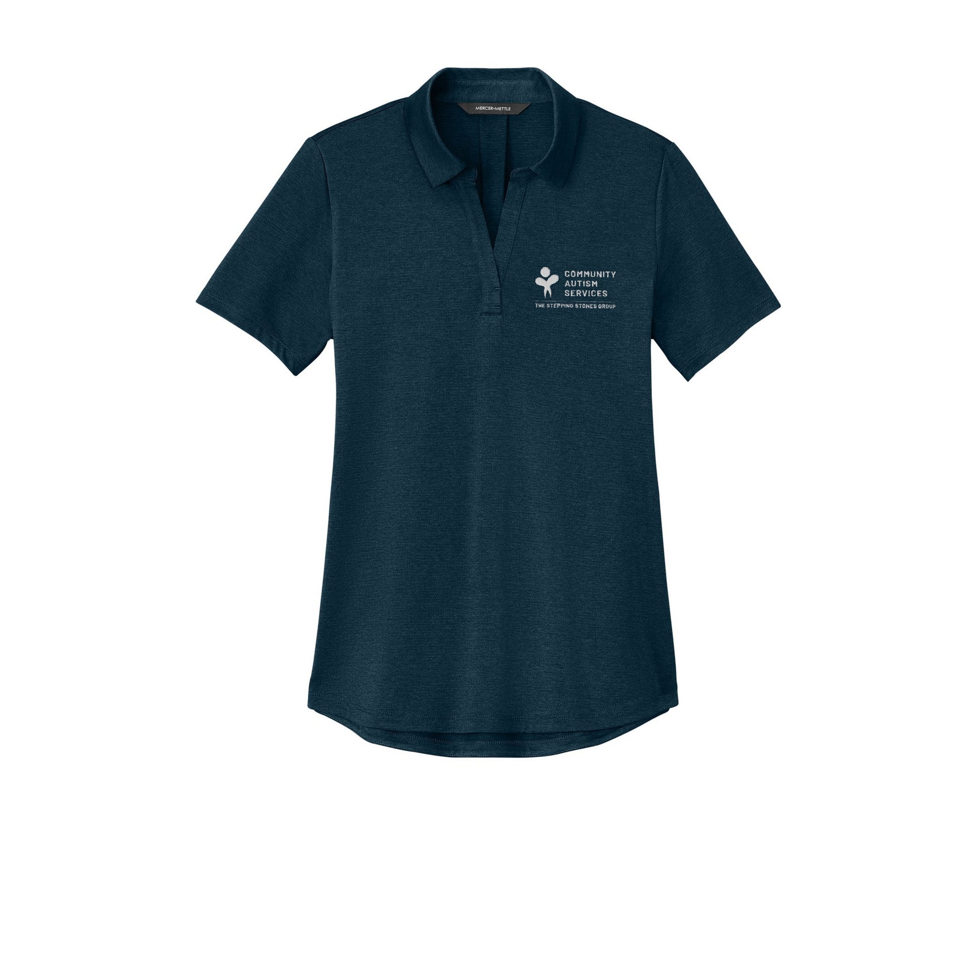 CAS Mercer+Mettle Women's Recharge Jersey Polo — Insignia Blue Heather