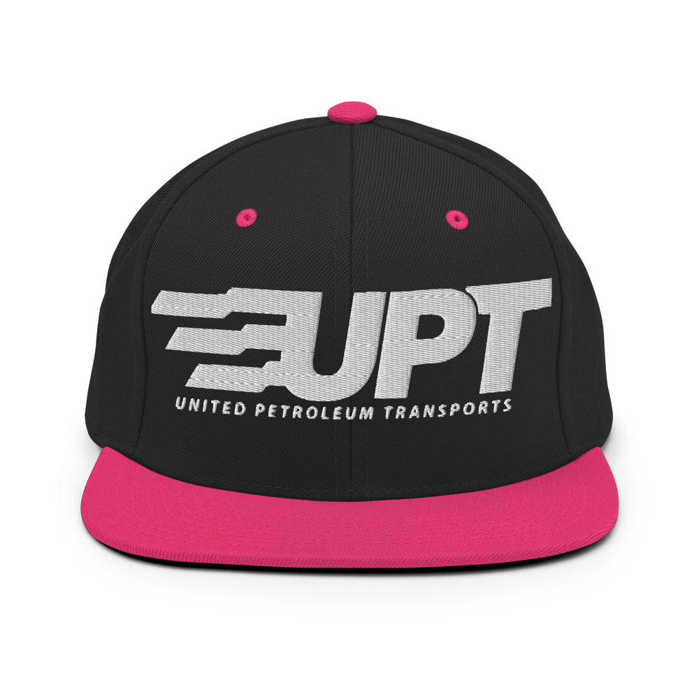 UPT Embroidered Snapback Hat — Black/ Neon Pink