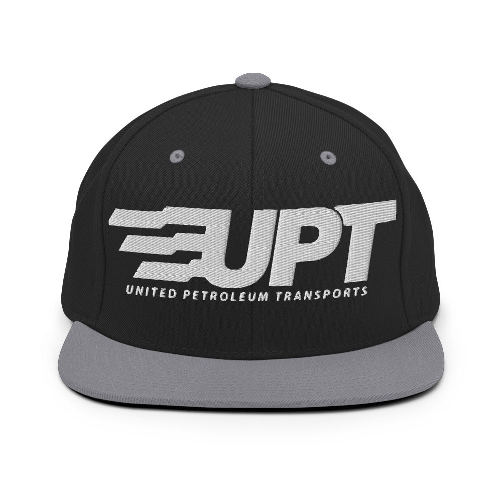 UPT Embroidered Snapback Hat — Black/ Silver