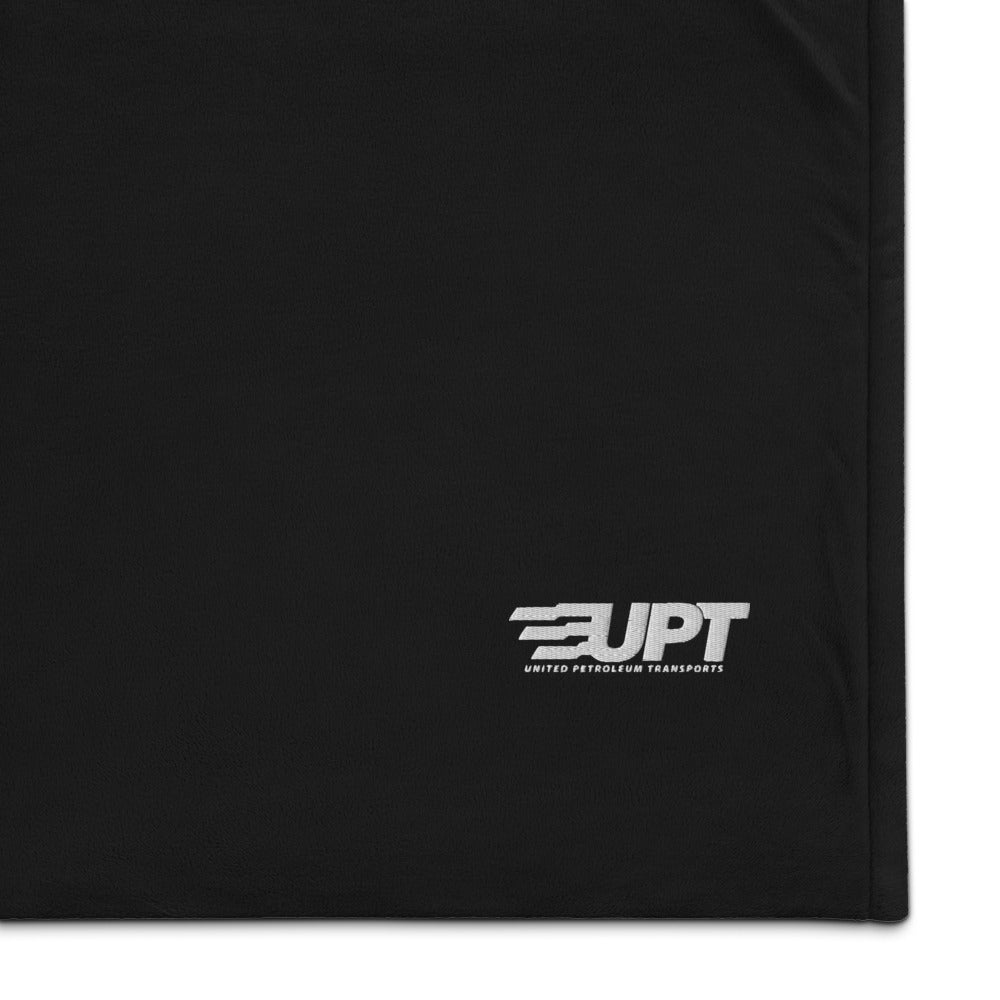 UPT Premium Embroidered Sherpa Blanket — Black
