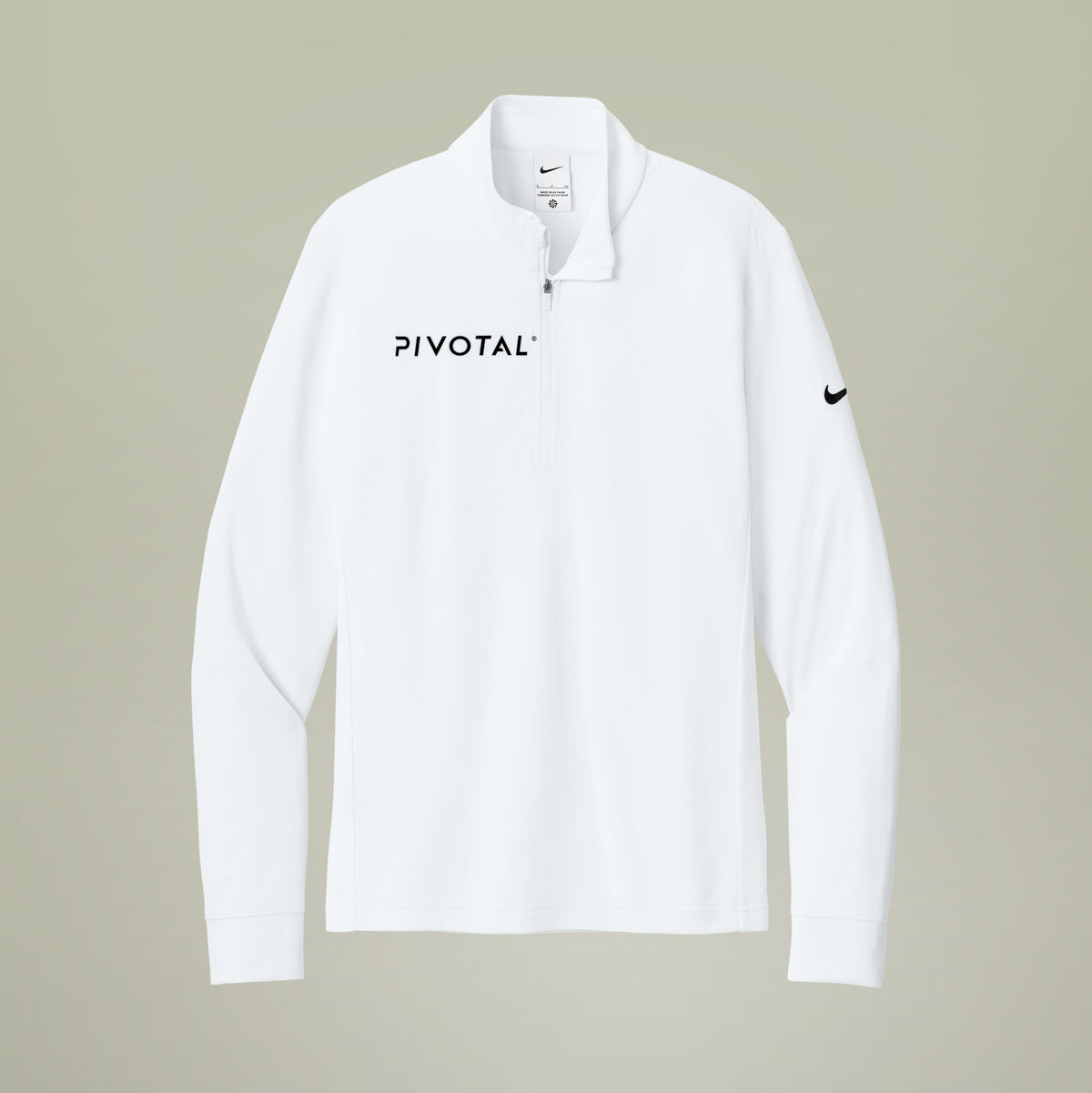 Pivotal Nike Essential 1/2-Zip Cover-Up — White