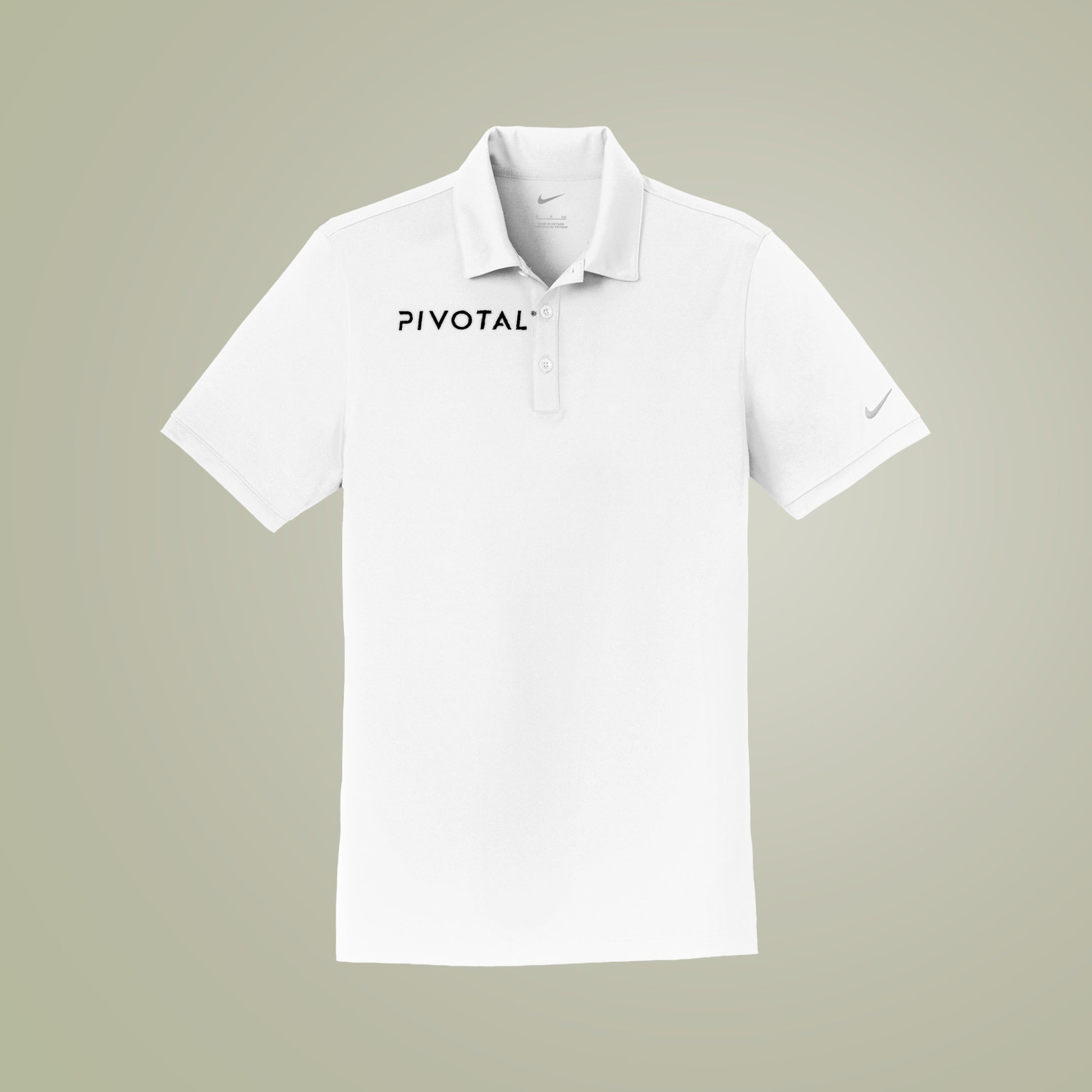 Pivotal Nike Dri-FIT Players Modern Fit Polo — White