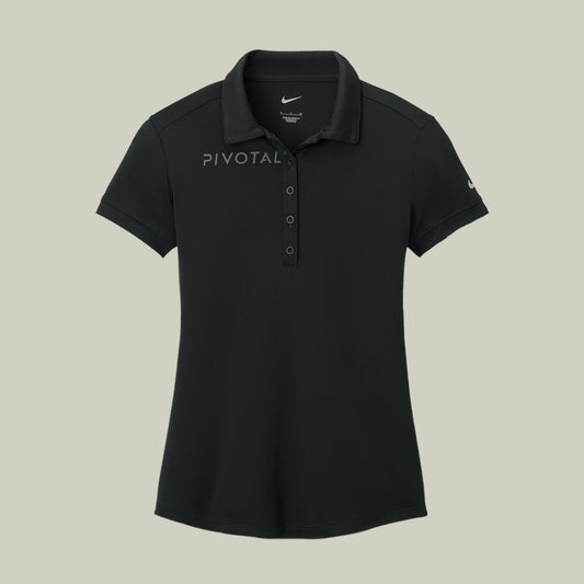 Pivotal Nike Women's Dri-FIT Players Modern Fit Polo — Black