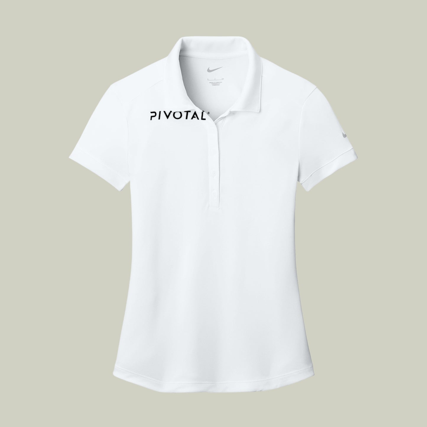 Pivotal Nike Women's Dri-FIT Players Modern Fit Polo — White