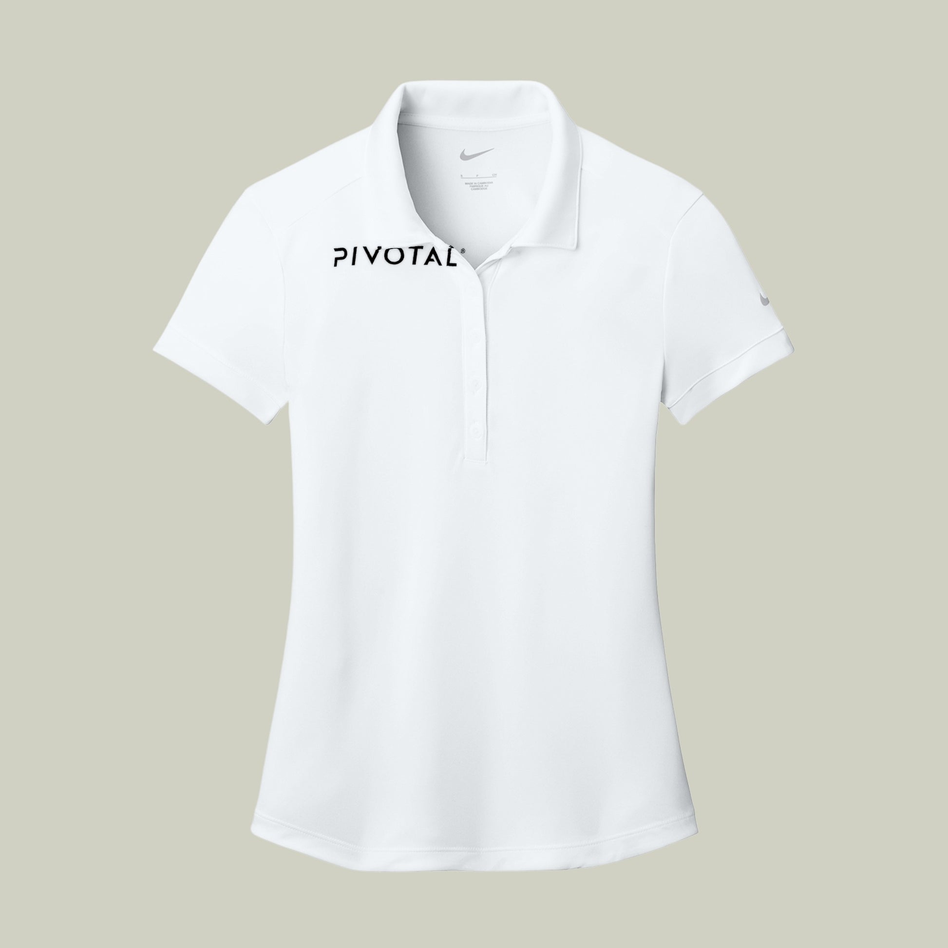 Pivotal Nike Women's Dri-FIT Players Modern Fit Polo — White