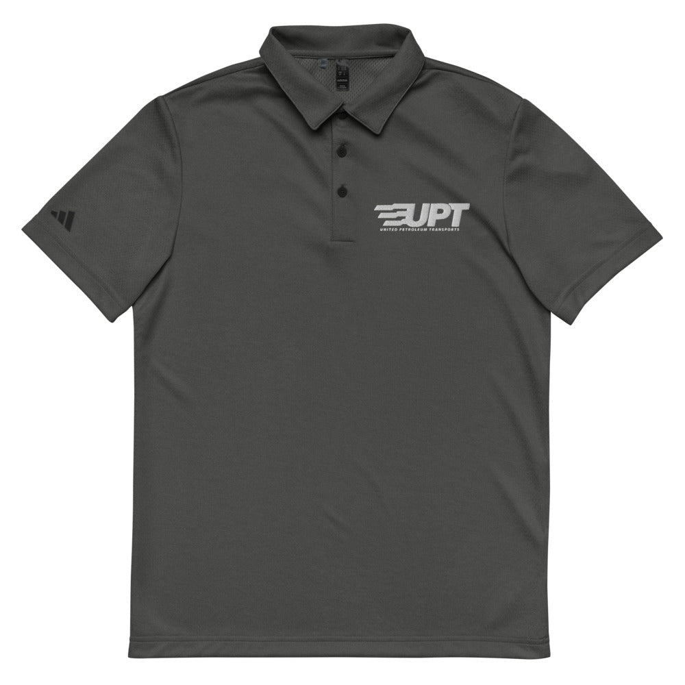 UPT Unisex Adidas Space-Dyed Polo — Black Melange