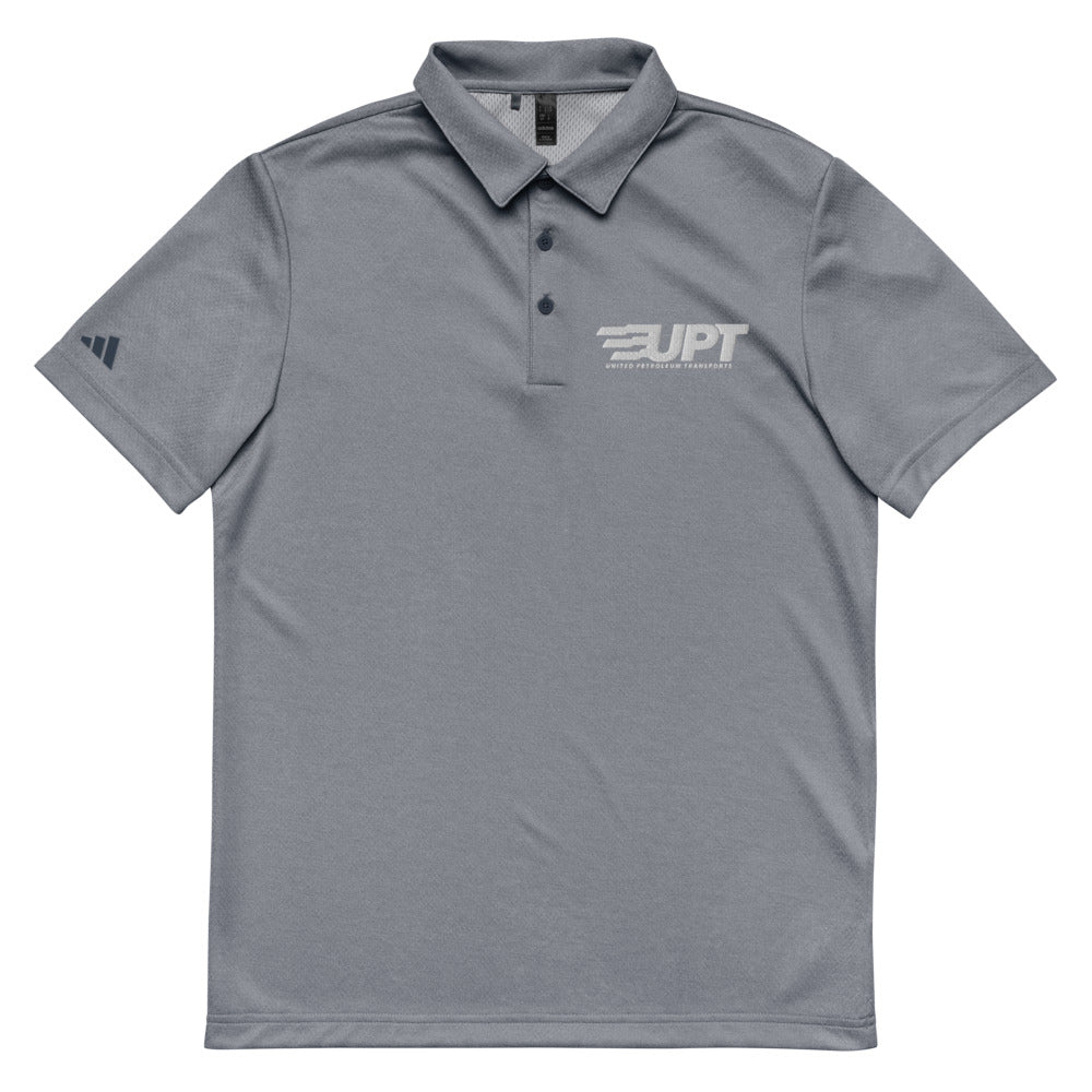 UPT Unisex Adidas Space-Dyed Polo — Collegiate Navy Melange