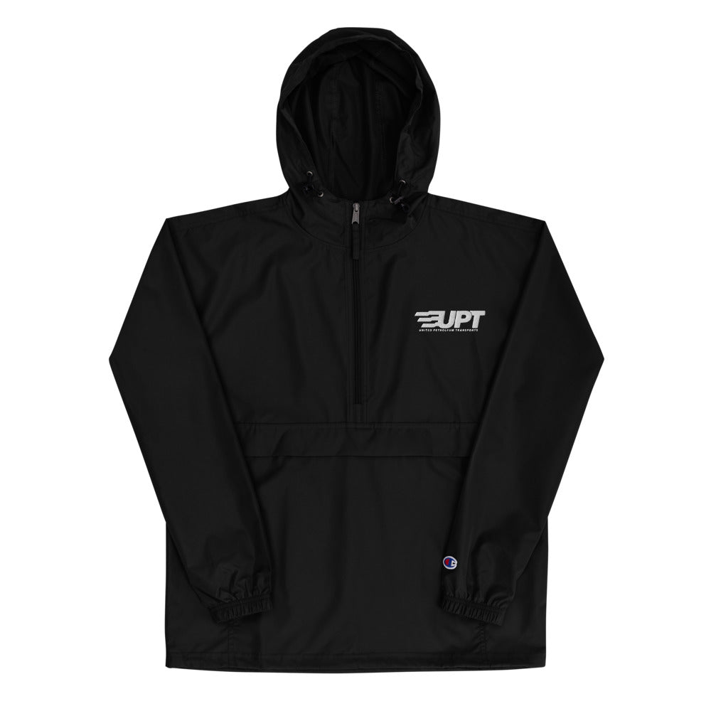 UPT Embroidered Champion Packable Jacket — Black