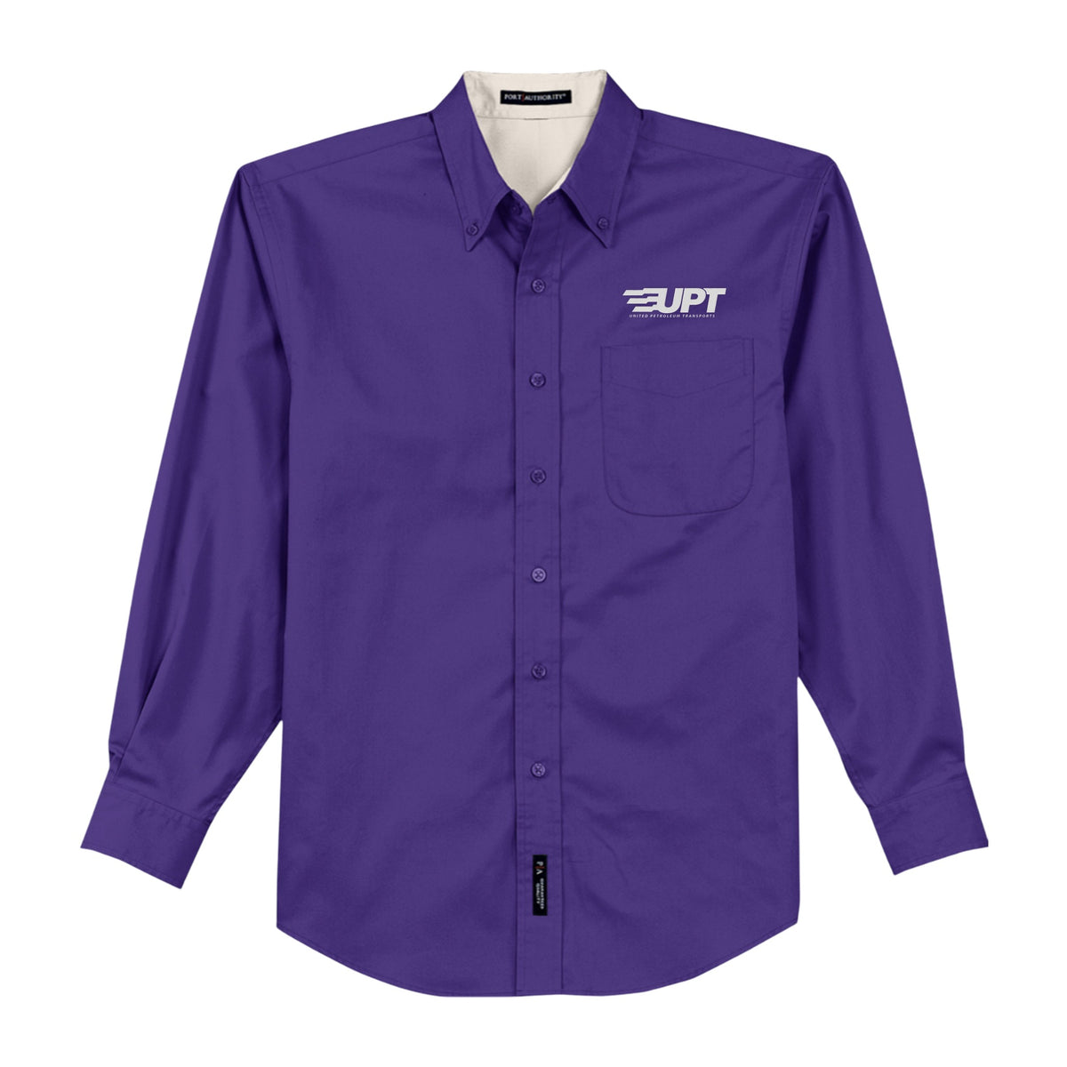 UPT Port Authority® Unisex Long Sleeve Shirt - Dark — Purple/Light Stone