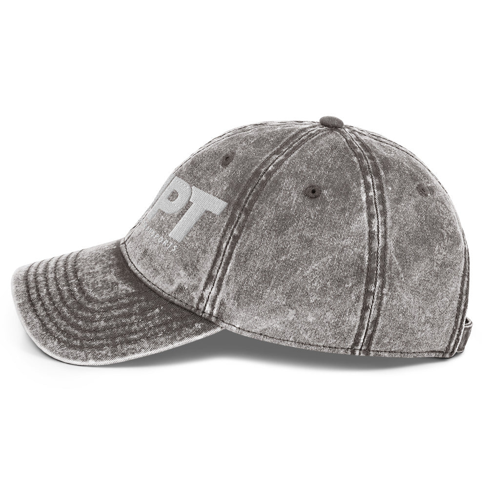 UPT Vintage Cotton Twill Cap — Charcoal Grey left side